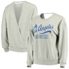 Los Angeles Dodgers Touch by Alyssa Milano Women's Femme Flare Crew Sweatshirt