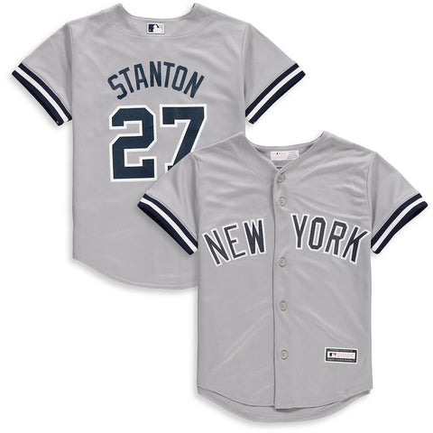 Giancarlo Stanton New York Yankees Majestic Youth Road Official Cool Base Player Jersey