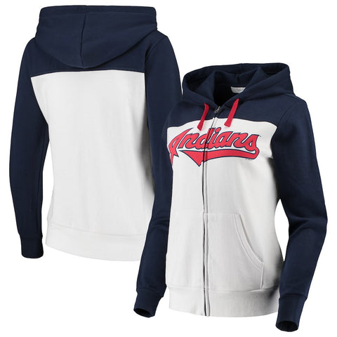 Cleveland Indians Touch by Alyssa Milano Women's Scrimmage Full-Zip Hoodie
