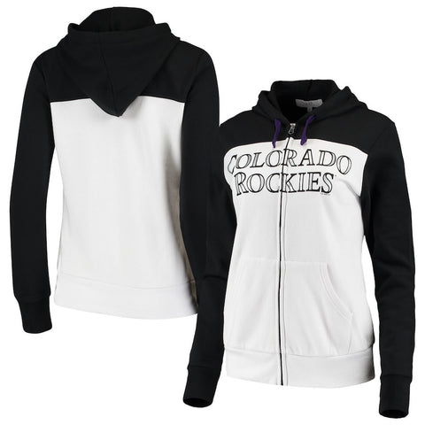 Colorado Rockies Touch by Alyssa Milano Women's Scrimmage Full-Zip Hoodie