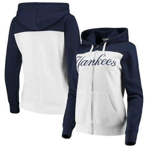 New York Yankees Touch by Alyssa Milano Women's Scrimmage Full-Zip Hoodie