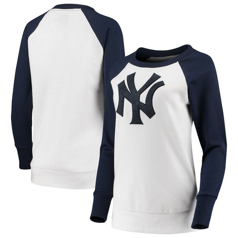 New York Yankees G-III 4Her by Carl Banks Women's Top Ranking Tunic Raglan Crew Sweatshirt