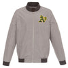 Oakland Athletics JH Design Lightweight Nylon Bomber Jacket