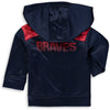 Atlanta Braves Majestic Infant Play Action Full-Zip Hoodie & Pants Set - Navy