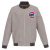 Chicago Cubs JH Design Lightweight Nylon Bomber Jacket