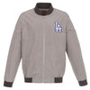 Los Angeles Dodgers JH Design Lightweight Nylon Bomber Jacket