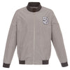 San Diego Padres JH Design Lightweight Nylon Bomber Jacket