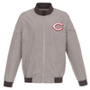 Cincinnati Reds JH Design Lightweight Nylon Bomber Jacket