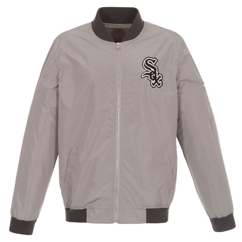 Chicago White Sox JH Design Lightweight Nylon Bomber Jacket