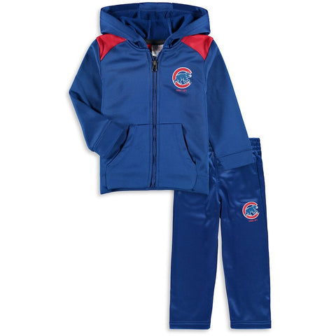 Chicago Cubs Majestic Infant Play Action Full-Zip Hoodie & Pants Set - Royal