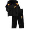 Pittsburgh Pirates Majestic Infant Play Action Full-Zip Hoodie & Pants Set - Black
