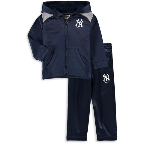 New York Yankees Majestic Infant Play Action Full-Zip Hoodie & Pants Set - Navy