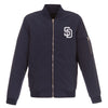 San Diego Padres JH Design Lightweight Nylon Bomber Jacket