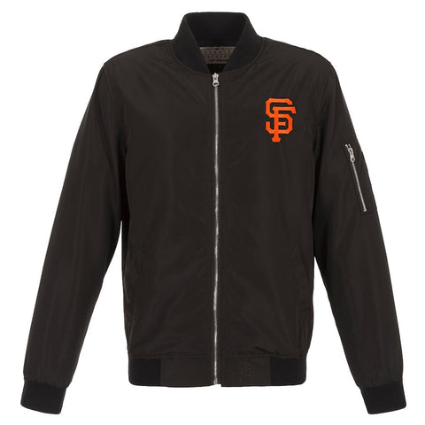 San Francisco Giants JH Design Lightweight Nylon Bomber Jacket