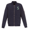 Seattle Mariners JH Design Lightweight Nylon Bomber Jacket