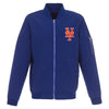 New York Mets JH Design Lightweight Nylon Bomber Jacket