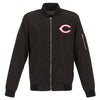 Cincinnati Reds JH Design Lightweight Nylon Bomber Jacket