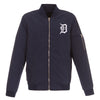 Detroit Tigers JH Design Lightweight Nylon Bomber Jacket