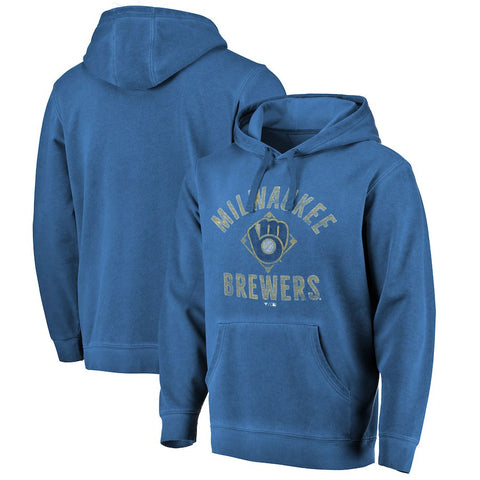 Milwaukee Brewers   Washed Icon Pullover Hoodie