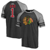 Chicago Blackhawks   Father's Day Greatest Dad Raglan Tri-Blend T-Shirt