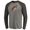 Arizona Coyotes   Big & Tall Father's Day Greatest Dad Raglan Tri-Blend Long Sleeve T-Shirt