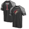 Arizona Coyotes   Father's Day Greatest Dad Raglan Tri-Blend T-Shirt
