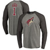 Arizona Coyotes   Big & Tall Father's Day Greatest Dad Raglan Tri-Blend Long Sleeve T-Shirt