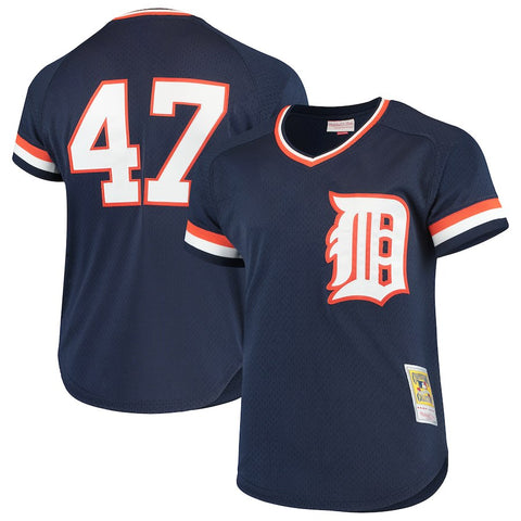 Jack Morris Detroit Tigers Mitchell & Ness Cooperstown Collection Mesh Batting Practice Jersey