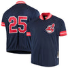 Jim Thome Cleveland Indians Mitchell & Ness Cooperstown Collection Mesh Batting Practice Quarter-Zip Jersey