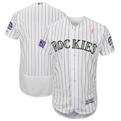 Colorado Rockies Majestic 2018 Mother's Day Home Flex Base Team Jersey