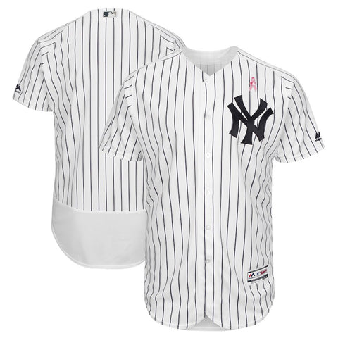 New York Yankees Majestic 2018 Mother's Day Home Flex Base Team Jersey