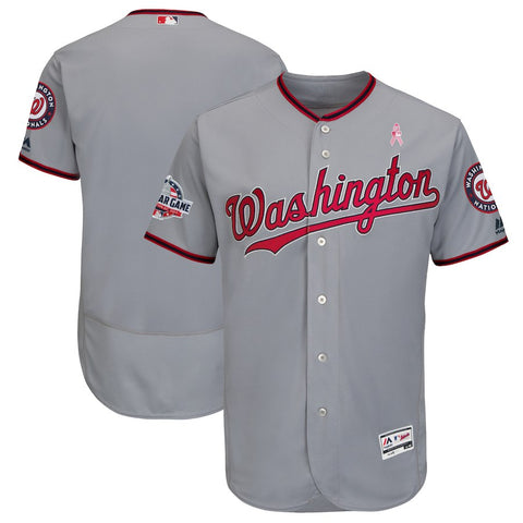 Washington Nationals Majestic 2018 Mother's Day Road Flex Base Team Jersey