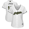 Francisco Lindor Cleveland Indians Majestic Women's 2018 Memorial Day Cool Base Player Jersey