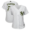 Giancarlo Stanton New York Yankees Majestic Women's 2018 Memorial Day Cool Base Player Jersey