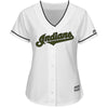 Cleveland Indians Majestic Women's 2018 Memorial Day Cool Base Team Jersey