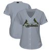 St. Louis Cardinals Majestic Women's 2018 Memorial Day Cool Base Team Jersey