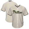 Philadelphia Phillies Majestic 2018 Memorial Day Cool Base Team Jersey - Cream