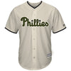 Philadelphia Phillies Majestic 2018 Memorial Day Cool Base Team Jersey - Cream