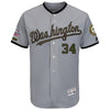 Bryce Harper Washington Nationals Majestic 2018 Memorial Day Authentic Collection Flex Base Player Jersey - Gray