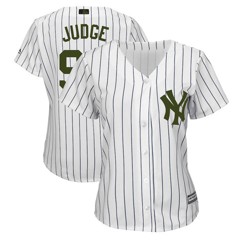 Aaron Judge New York Yankees Majestic Women's 2018 Memorial Day Cool Base Player Jersey