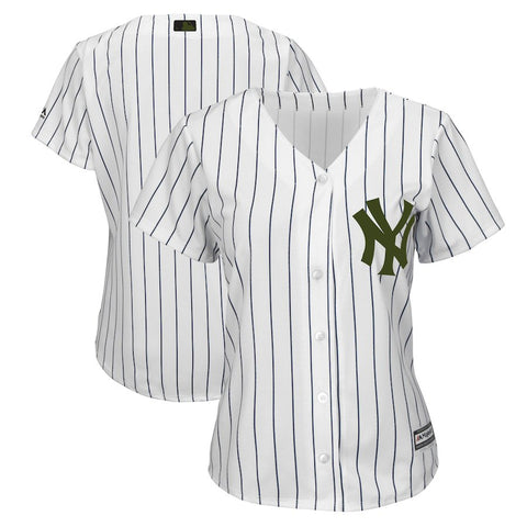 New York Yankees Majestic Women's 2018 Memorial Day Cool Base Team Jersey