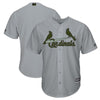St. Louis Cardinals Majestic 2018 Memorial Day Cool Base Team Jersey - Gray