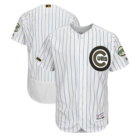 Chicago Cubs Majestic 2018 Memorial Day Authentic Collection Flex Base Team Jersey - White