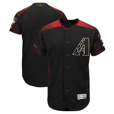 Arizona Diamondbacks Majestic 2018 Memorial Day Authentic Collection Flex Base Team Jersey - Black