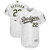 Clayton Kershaw Los Angeles Dodgers Majestic 2018 Memorial Day Authentic Collection Flex Base Player Jersey - White