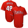 Jake Arrieta Philadelphia Phillies Majestic Official Cool Base Player Jersey