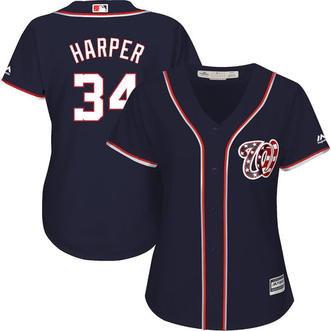 Bryce Harper Washington Nationals Majestic Women's Alternate Cool Base Player Jersey