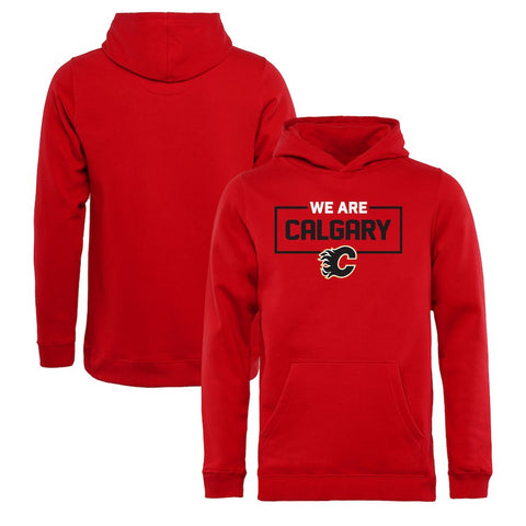 Calgary Flames   Youth Iconic Collection We Are Pullover Hoodie