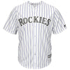 Pat Valaika Colorado Rockies Majestic Home Cool Base Player Jersey - White