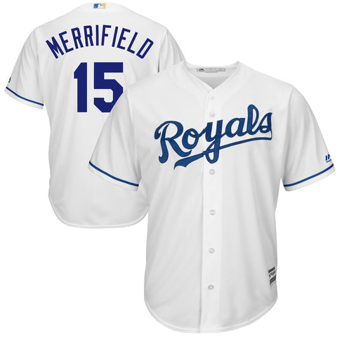 Whit Merrifield Kansas City Royals Majestic Home Cool Base Player Jersey